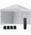 3 x 3 (M) Pop Up Gazebo Event Shelter with 2 Sidewalls, Weight Bags, White