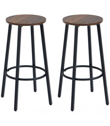 Bar Stools Set of 2 Counter Height Bar Stools for Dining Room Kitchen