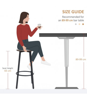 Bar Stools Set of 2 Counter Height Bar Stools for Dining Room Kitchen