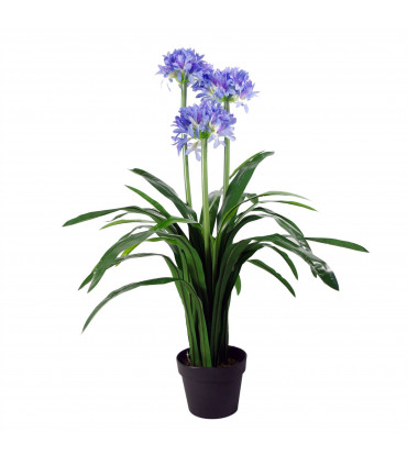 90cm Blue Flower Artificial Blossom Plant Agapanthus with pot