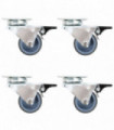 12 pcs Twin-wheel Swivel Casters 50 mm