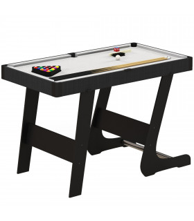 3.5ft Folding Billiard Table Set with Two Cues, 16 Balls, Chalk, Triangle, Brush