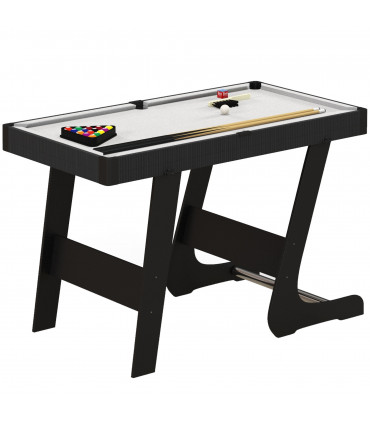 3.5ft Folding Billiard Table Set with Two Cues, 16 Balls, Chalk, Triangle, Brush