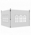 Outsunny Gazebo Side Panels for 3x3(m) or 3x4m Pop Up Gazebo, 2 Pack, White