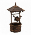 Fir Wood Outdoor Garden Decor Wishing Well Waterfall