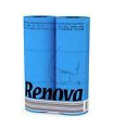 RENOVA TOILET ROLL BLUE (6 PACK) x 4