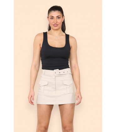 Belted Cargo Skorts