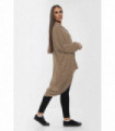 High-Low Oversized Button Long Top Shirt Dress with Hem and Long Sleeves