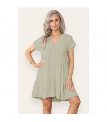Fancy Style Tiered Smock Dress