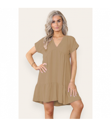 Fancy Style Tiered Smock Dress