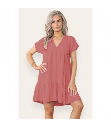 Fancy Style Tiered Smock Dress