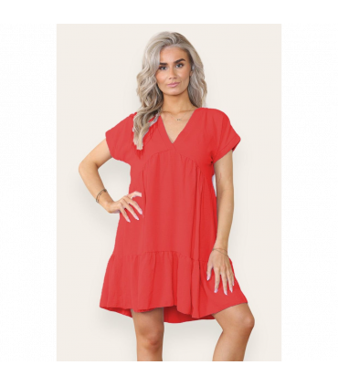 Fancy Style Tiered Smock Dress