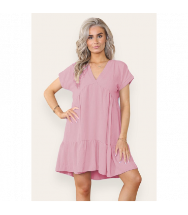 Fancy Style Tiered Smock Dress