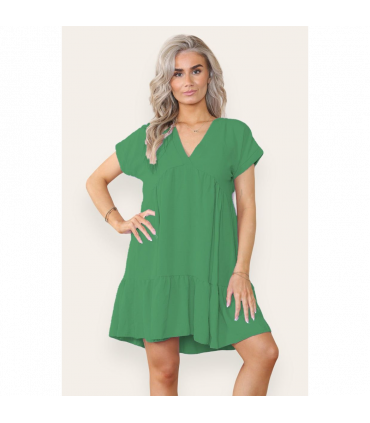 Fancy Style Tiered Smock Dress