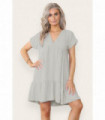 Fancy Style Tiered Smock Dress