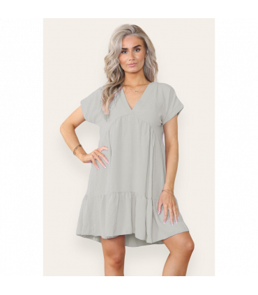 Fancy Style Tiered Smock Dress