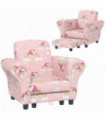 AIYAPLAY 2 Piece Kids Sofa Set with Unicorn Design, for Nursery, Pink