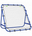 HOMCOM Rebounder Net Kids Adults Football Training Aid Adjustable Blue