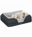 PawHut Dog Bed Calming Pet Bed Dog Mattress for Small Dogs - Charcoal Grey