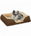 PawHut Dog Bed Calming Pet Bed Dog Mattress for Medium Dogs - Brown