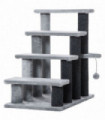 PawHut Pet Stairs with 4-step Stair, Scratching Posts, Platforms, Toy Ball