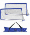 HOMCOM Football Goal Folding Outdoor with All Weather Net 6'x3' Blue