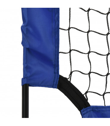 HOMCOM Football Goal Folding Outdoor with All Weather Net 6'x3' Blue