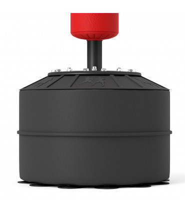 HOMCOM 3-in-1 Punching Bag with 2 Speedballs, 360° Reflex Bar, Red