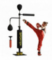 SPORTNOW Boxing Bag, Freestanding Punching Bag with Reflex Bar, Speed Balls