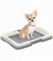 PawHut Dog Toilet Tray, Dog Litter Tray for Training Dogs, 47 x 34 x 6cm