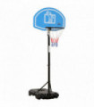 HOMCOM Adjustable Basketball Hoop Stand w/ Wheels and Weight Base Blue