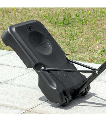 HOMCOM Adjustable Basketball Hoop Stand w/ Wheels and Weight Base Blue