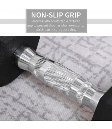 Hexagonal Dumbbells Kit Weight Lifting Exercise for Home Fitness 2x4kg HOMCOM