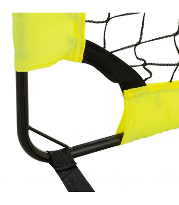HOMCOM Football Goal Folding Outdoor with All Weather Net 6'x3' Yellow
