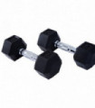 Hexagonal Dumbbells Kit Weight Lifting Exercise for Home Fitness 2x5kg HOMCOM