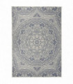 Outdoor Flatweave Rug 120x170 cm Blue Pattern