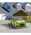 3m x 6m Heavy Duty Galvanized Steel Frame Canopy Vehicle Shelter Grey