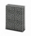 Gabion Basket with Lids Galvanised Wire 100 x 80 x 30 cm