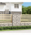 vidaXL Gabion Basket with Lids Galvanised Wire 150 x 100 x 30 cm