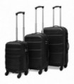 Three Piece Hardcase Trolley Set Black