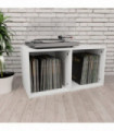 Vinyl Storage Box White 71x34x36 cm Engineered Wood