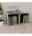 Vinyl Storage Box Sonoma Oak 71x34x36 cm Engineered Wood