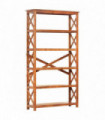 vidaXL Bookshelf 100x30x180 cm Solid Acacia Wood Honey Finish
