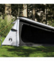 vidaXL Camping Tent Tunnel 2-Person White Blackout Fabric Waterproof