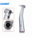 AZDENT Dental Low Speed Handpiece 1:5 1:1 Fiber Optic LED Contra Angle Ceramic Bearing Internal 4 Spray Button Dentistry Tools