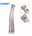 AZDENT Dental Low Speed Handpiece 1:5 1:1 Fiber Optic LED Contra Angle Ceramic Bearing Internal 4 Spray Button Dentistry Tools