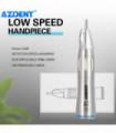 AZDENT Dental Low Speed Handpiece 1:5 1:1 Fiber Optic LED Contra Angle Ceramic Bearing Internal 4 Spray Button Dentistry Tools