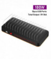 Universal 180W Multi USB Fast Charger Charging Station 15 Port Usb Quick Charge Phone Stand For Iphone 13 Samsung Xiaomi Tablet