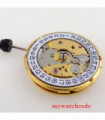 Genuine 25 Jewels PT5000 Mechanical Movement With Datewheel 28800/Hour Frequency Wristwatch Parts White Datewheel