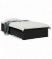 vidaXL Bed Frame with Drawers Black 100x200 cm Engineered Wood